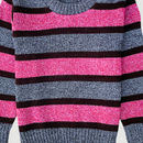 Pink & Gray Stripped 13