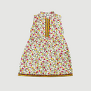 Multi Colors Flowers Off White Shirt