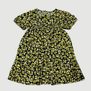 Yellow Flower Black Frock