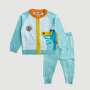 Alligator in Sea Green & Orange