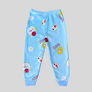Bear with Apple in Sky Blue FR