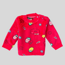Happy Bear with Flowers in Red FR