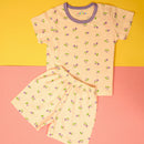 Mauve Flowers 2 in Off White JC