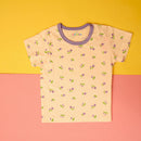 Mauve Flowers 2 in Off White JC