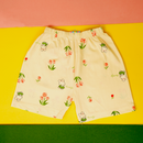 Pink Flowers in Off White JC