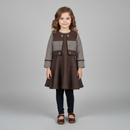 Cozy Brown Wool Frock Set