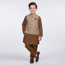 Classic Beige Brown Suit Set