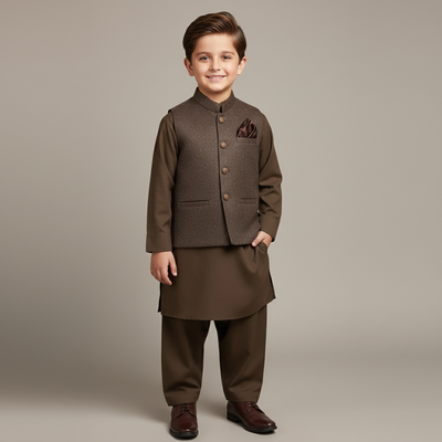 Mocha Classic Kids Suit