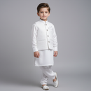 White Prince Jamawar Suit