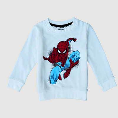 Spider Man in White Sweatshirt