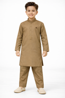 Khaki Heritage Kameez Shalwar
