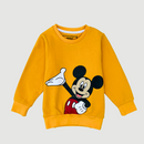 Mickey in Yellow Fleece Sweatshirt