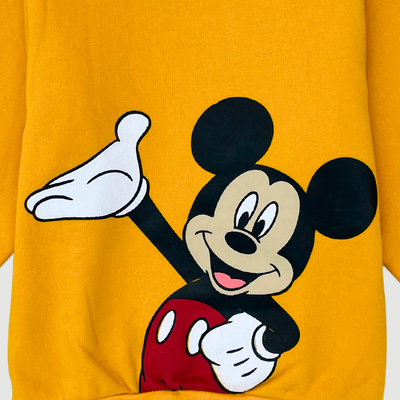 Mickey in Yellow Fleece Sweatshirt