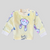 Little Bunny in Lemon Yellow Soft Rabbit Fur Full Sleeves Shirt & Pajama Set