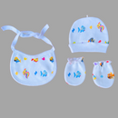 Multi Colors Fishes in White Fleece Gift Pack 8 Pcs Set