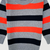 Orange, Black & Gray Broad Stripped 11 Sweater