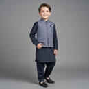 Steel Grey Formal Kids Suit