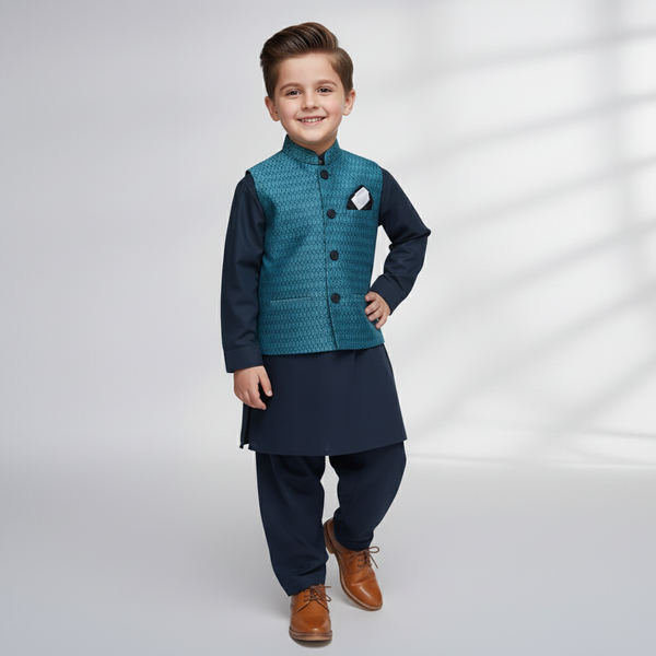 Navy Teal Classic Ensemble