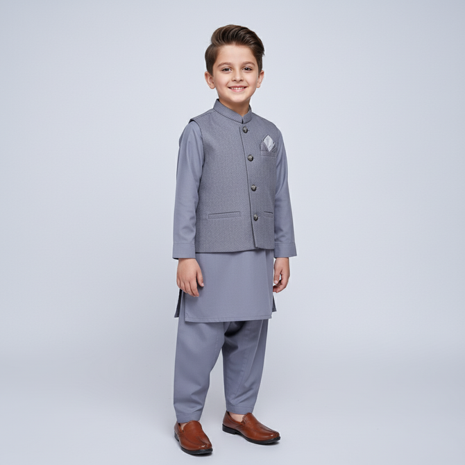 Little Prince Classic Grey Suit