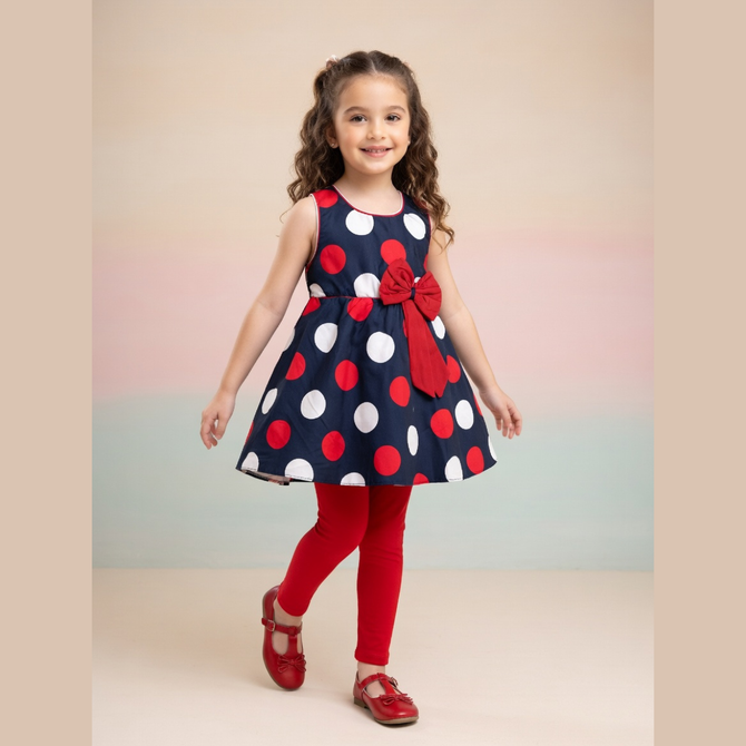Navy Dot Darling
