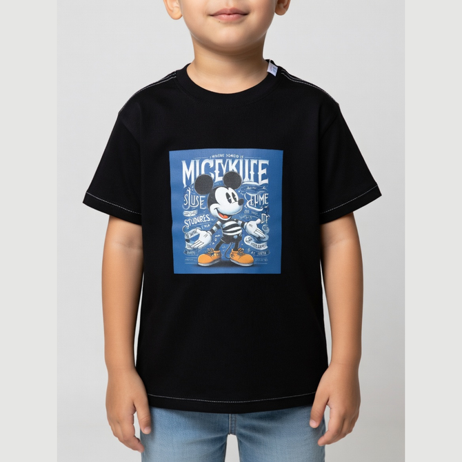 Mickey Classic Black Tee
