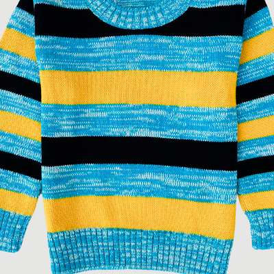 Blue,Yellow & Black Stripped 15