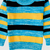 Sky Blue, Yellow & Black Broad Stripped 15 Sweater