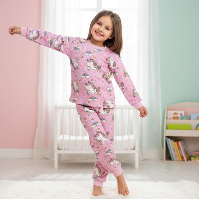 Unicorn & Rainbow in Pink FF