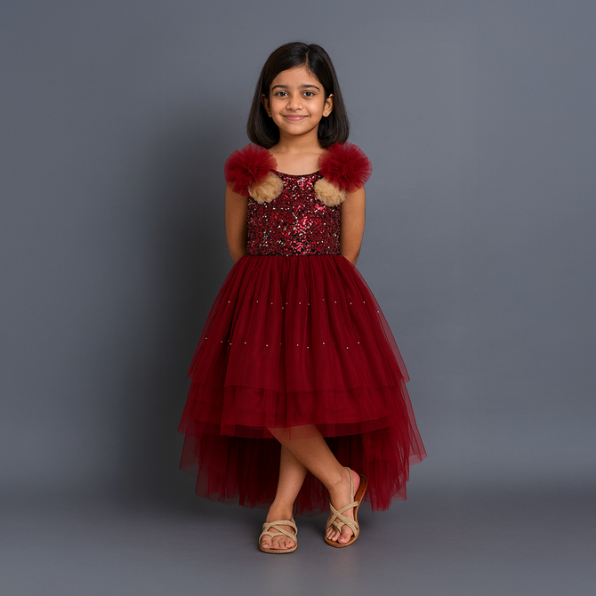Ruby Sparkle Gown