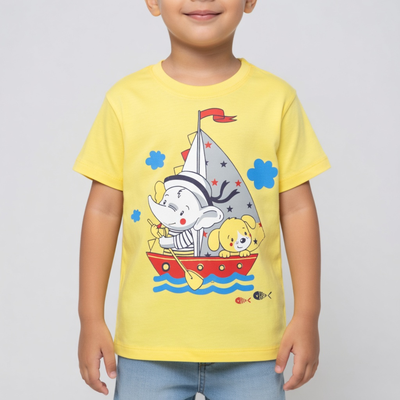 Elephant In Boat Tee JC