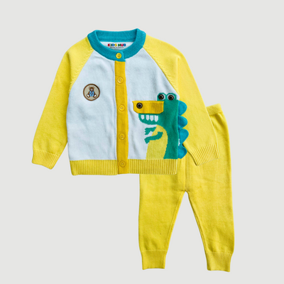 Alligator in Yellow & Teal