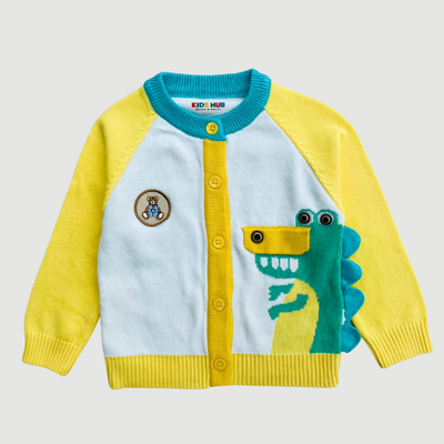 Alligator in Yellow & Teal