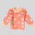 Angel Bear with Stars in Peach Soft Rabbit Fur Full Sleeves Shirt & Pajama Set