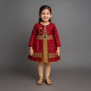 Maroon Majesty Dress