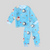 Baby with Bunny Cap Too in Blue Soft Rabbit Fur Full Sleeves Shirt & Pajama Set