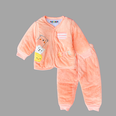 Bears Corduroy & Guzz Feather Pink