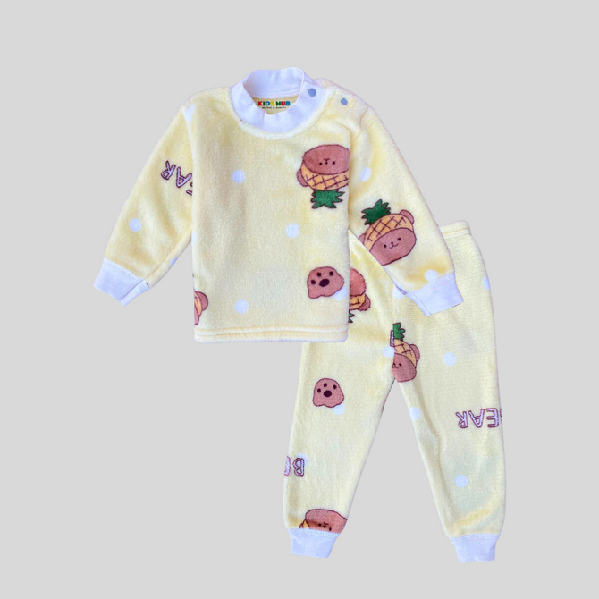 Bear Pieanapple Hat in Lemon FR