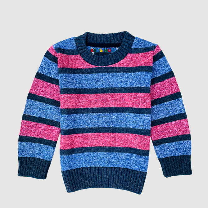 Blue & Pink Stripped 12