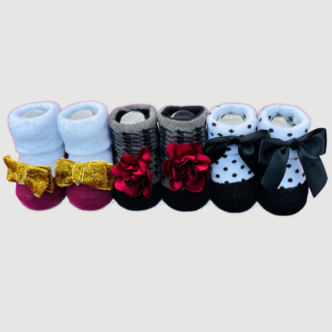 Booties Sockes G1 Pack of 3
