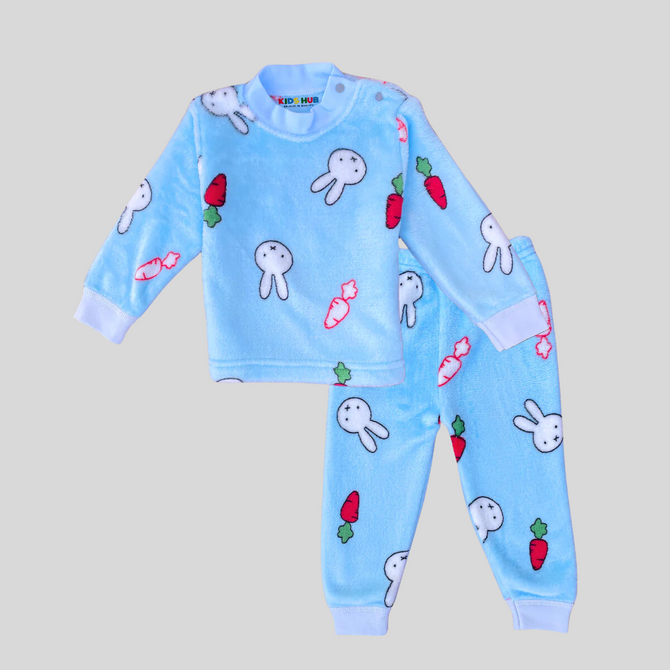 Bunny & Carrot in Sky Blue FR