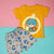 Captain America Kid in Yellow Tee and Shorts Set