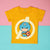 Captain America Kid in Yellow Tee and Shorts Set