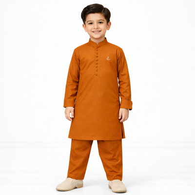 Rust Royale Kurta Set