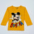 Mickey in Yellow Full Sleeves Tee & Pajama Set