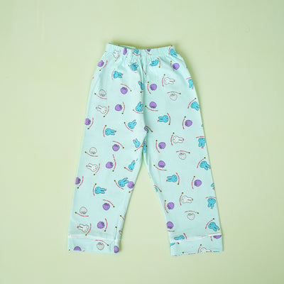 Bunny & Strawberry in Light Sea Green NS