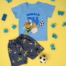 Donald 34 in Blue Tee and Shorts Set