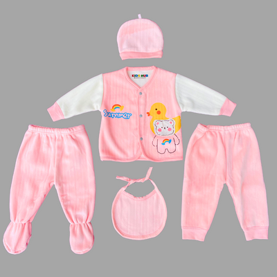 Duck & Bear Velvet Fleece Pink 5 Pcs