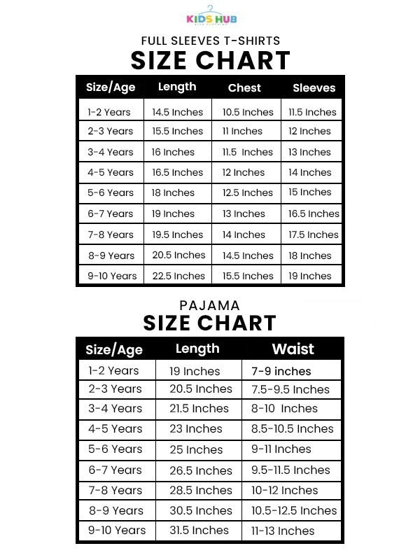 Little Mermaid in Off White JC size chart