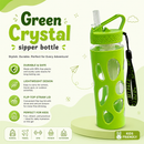 Green Crystal Sipper Bottle