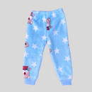 Kwala with Stars in Sky Blue Soft Rabbit Fur Full Sleeves Shirt & Pajama Set